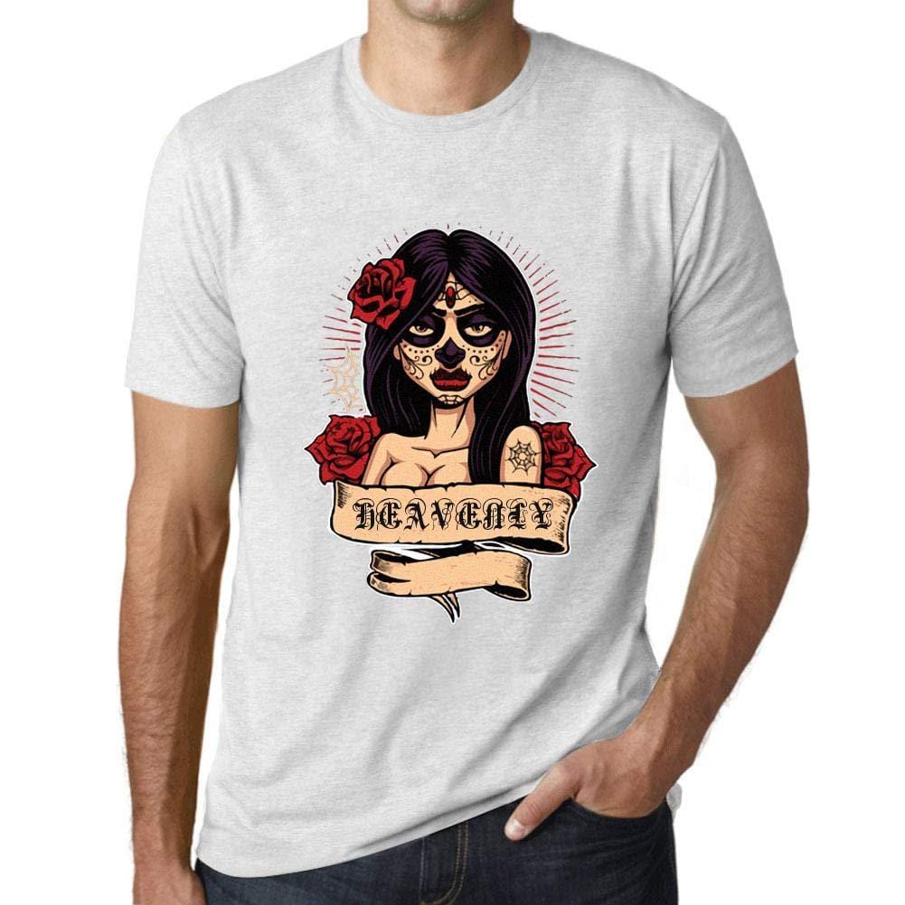 Ultrabasic - Homme T-Shirt Graphique Women Flower Tattoo Heavenly