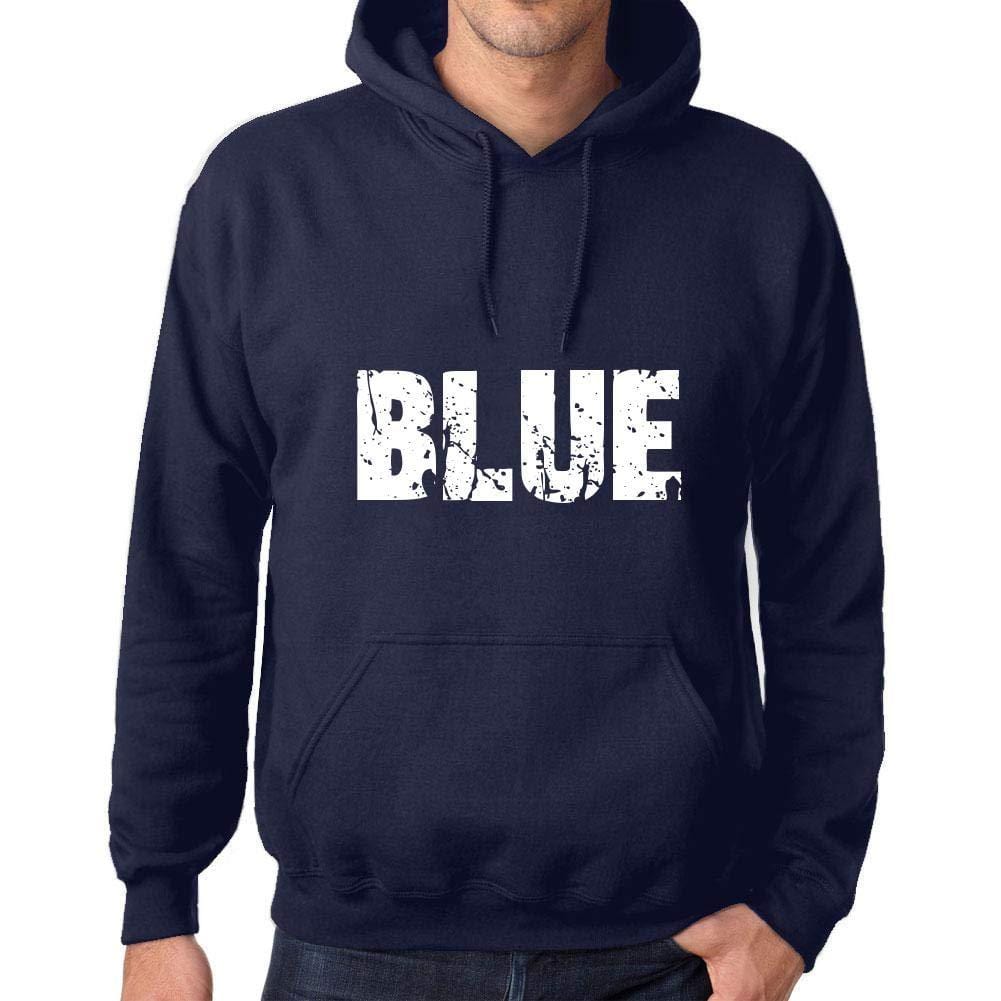 Ultrabasic Homme Femme Unisex Sweat à Capuche Hoodie Popular Words Blue French Marine