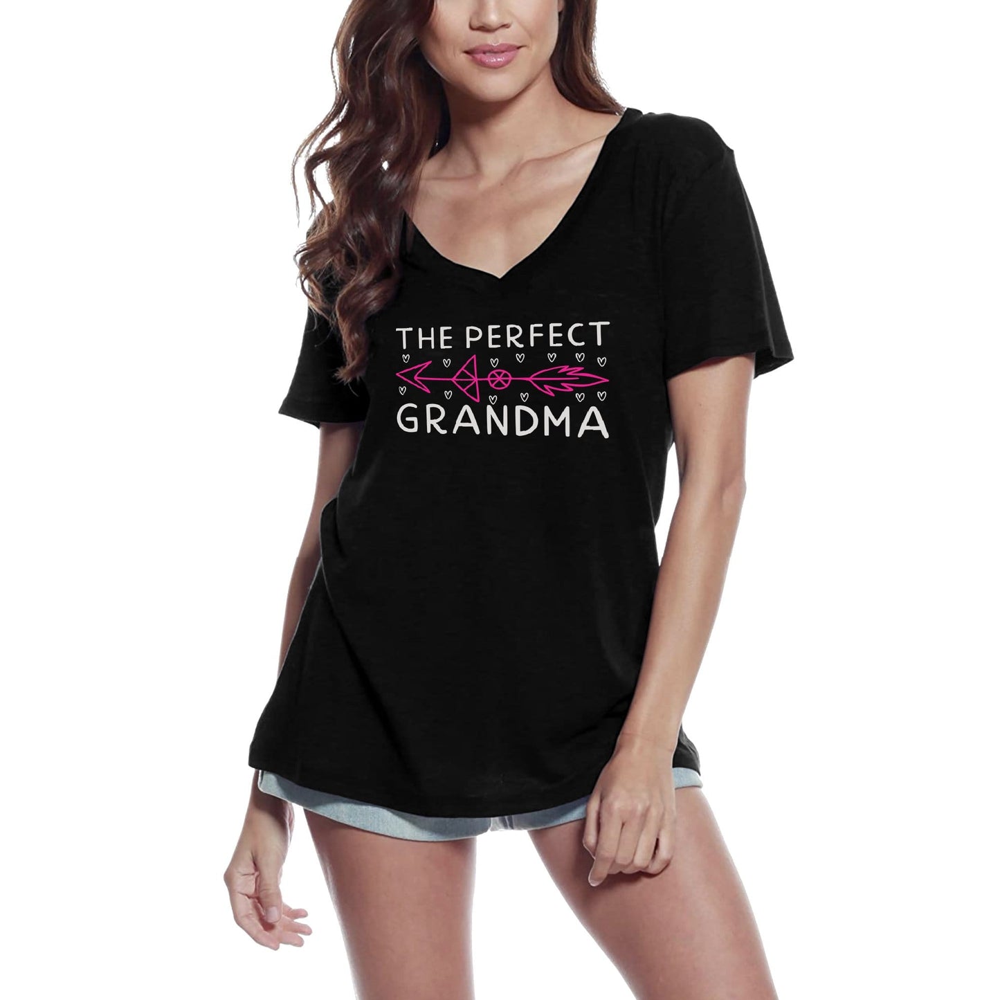 ULTRABASIC Women's T-Shirt The Perfect Grandma - Arrow Short Sleeve Tee Shirt Tops