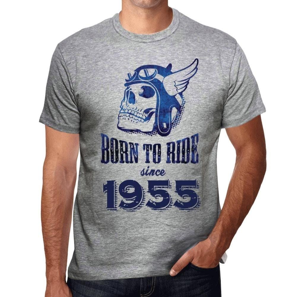 Homme Tee Vintage T Shirt 1955, Born to Ride Since 1955