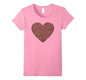 Graphic Women's Coffee Lover T-shirt with coffee bean heart Wowen