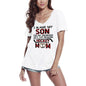 ULTRABASIC Women's Funny T-Shirt I Blame My Son For My Behavior - I'm Hockey Mom