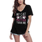 ULTRABASIC Women's T-Shirt My Cat Is Prettier Than Me - Funny Kitten Shirt for Cat Lovers