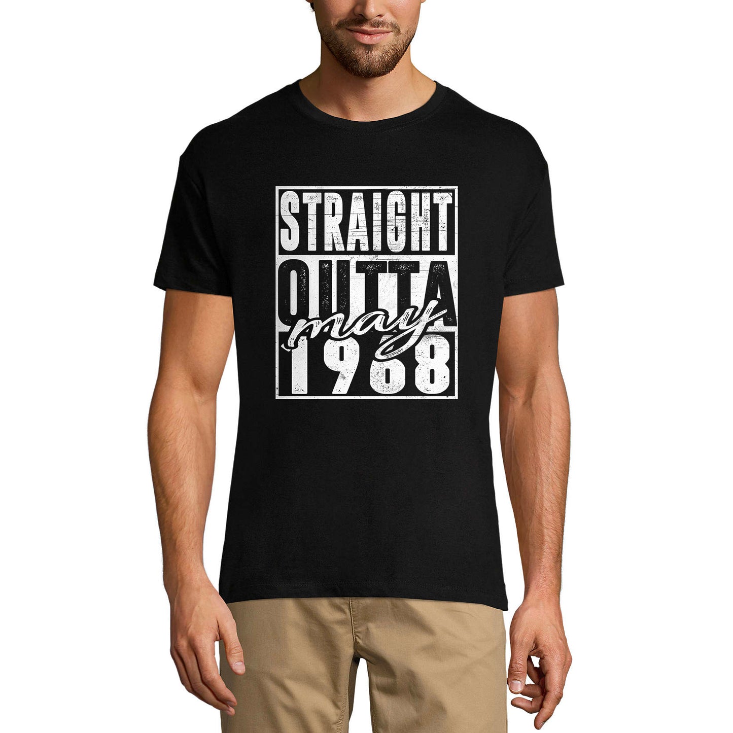 ULTRABASIC Men's Vintage T-Shirt Straight Outta May 1968 - Gift for 52nd Birthday