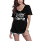 ULTRABASIC Women's V Neck T-Shirt Welcome To Our Home - Vintage Shirt