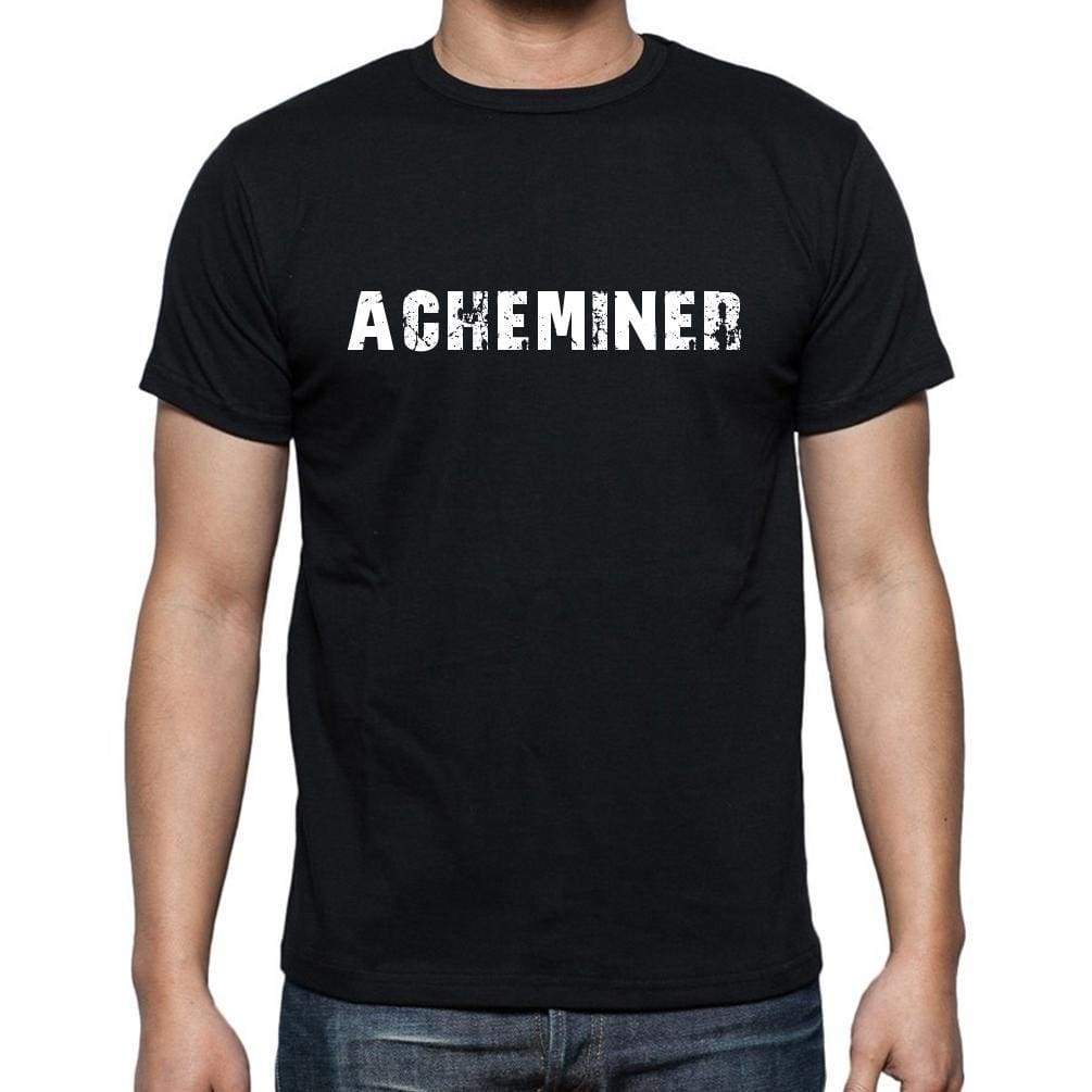 Acheminer French Dictionary Mens Short Sleeve Round Neck T-Shirt 00009 - Casual