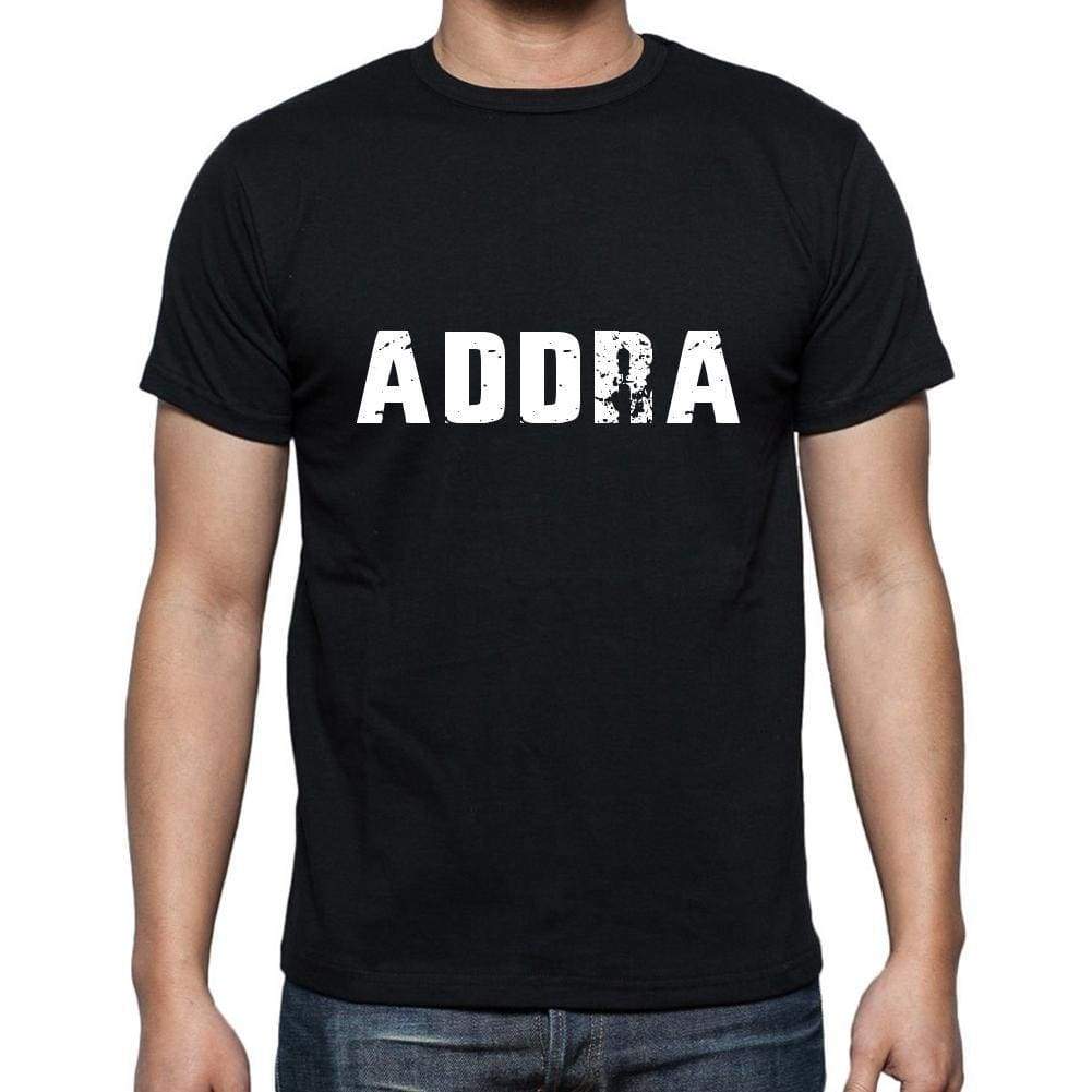 Addra Mens Short Sleeve Round Neck T-Shirt 5 Letters Black Word 00006 - Casual