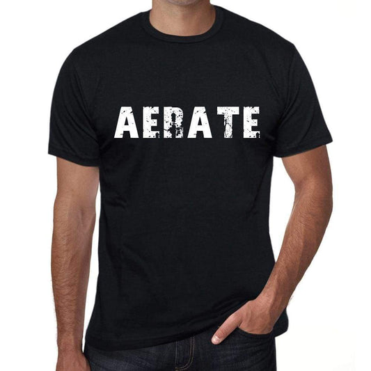 Aerate Mens Vintage T Shirt Black Birthday Gift 00554 - Black / Xs - Casual