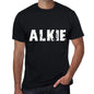 Alkie Mens Retro T Shirt Black Birthday Gift 00553 - Black / Xs - Casual