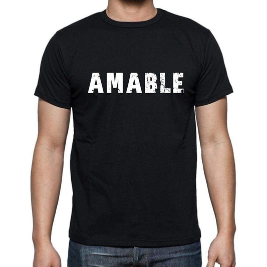 Amable Mens Short Sleeve Round Neck T-Shirt - Casual