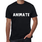 Animate Mens Vintage T Shirt Black Birthday Gift 00555 - Black / Xs - Casual