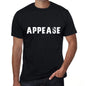Appease Mens Vintage T Shirt Black Birthday Gift 00555 - Black / Xs - Casual