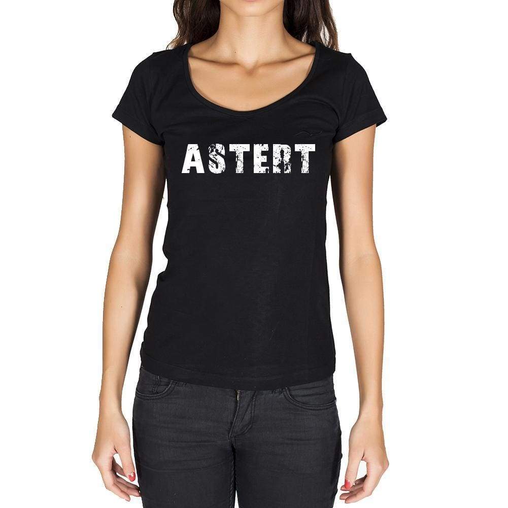 Astert German Cities Black Womens Short Sleeve Round Neck T-Shirt 00002 - Casual