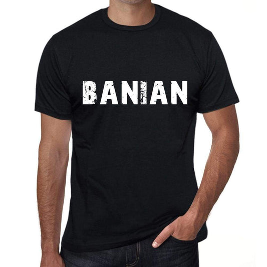 Banian Mens Vintage T Shirt Black Birthday Gift 00554 - Black / Xs - Casual