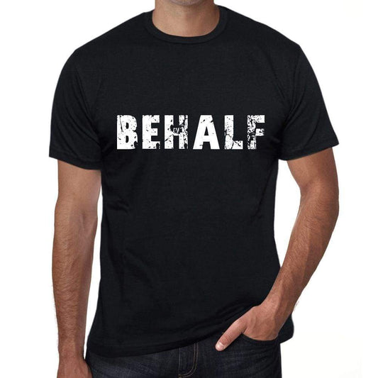 Behalf Mens Vintage T Shirt Black Birthday Gift 00554 - Black / Xs - Casual