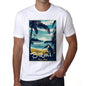 Bikini Pura Vida Beach Name White Mens Short Sleeve Round Neck T-Shirt 00292 - White / S - Casual
