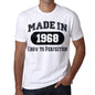 Birthday Gift Made 1968 T-Shirt Gift T Shirt Mens Tee - S / White - T-Shirt