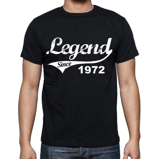 Birthday Gifts For Him 1972 T Shirts Men Vintage Black T-Shirt Rounded Neck Mens T-Shirt - T-Shirt