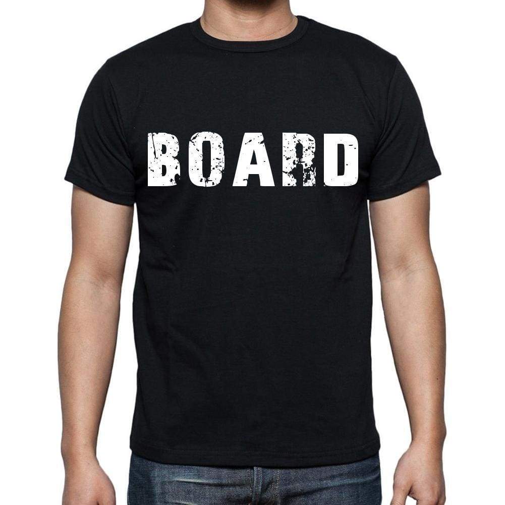 Board White Letters Mens Short Sleeve Round Neck T-Shirt 00007