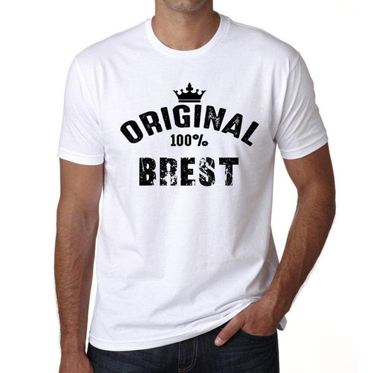 Brest Mens Short Sleeve Round Neck T-Shirt - Casual