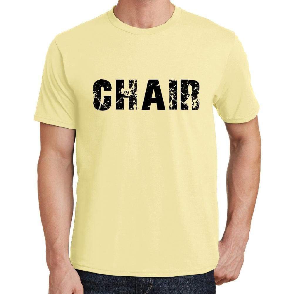 Chair Mens Short Sleeve Round Neck T-Shirt 00043 - Yellow / S - Casual