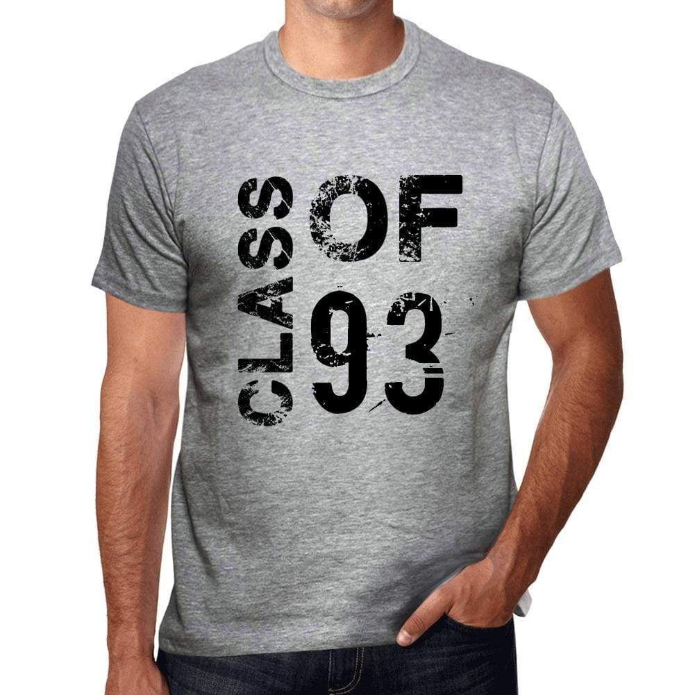 Class Of 93 Grunge Mens T-Shirt Grey Birthday Gift 00482 - Grey / S - Casual