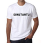 Constantly Mens T Shirt White Birthday Gift 00552 - White / Xs - Casual