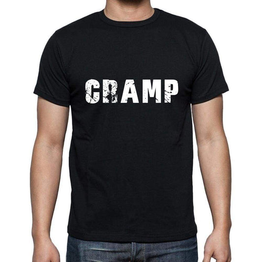 Cramp Mens Short Sleeve Round Neck T-Shirt 5 Letters Black Word 00006 - Casual