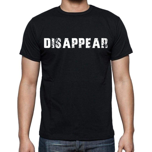 Disappear White Letters Mens Short Sleeve Round Neck T-Shirt 00007