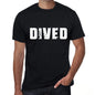 Dived Mens Retro T Shirt Black Birthday Gift 00553 - Black / Xs - Casual