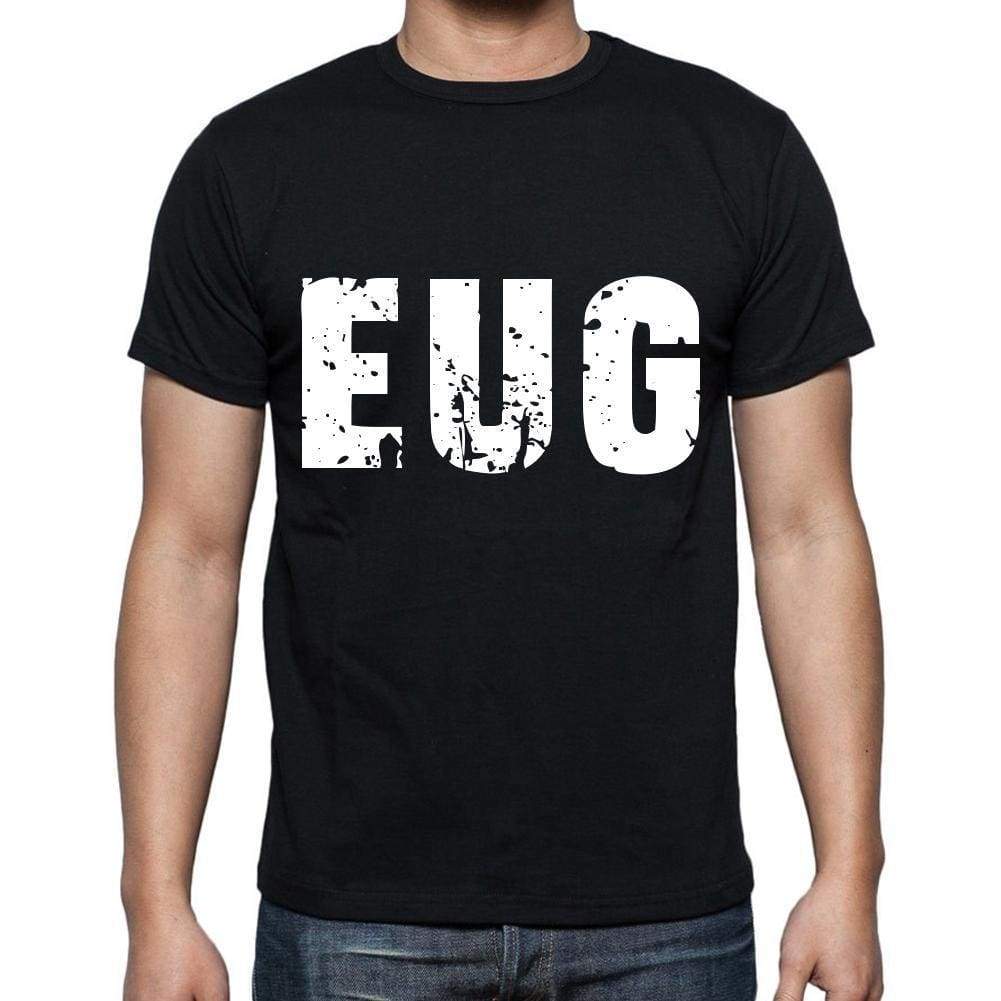 Eug Men T Shirts Short Sleeve T Shirts Men Tee Shirts For Men Cotton Black 3 Letters - Casual