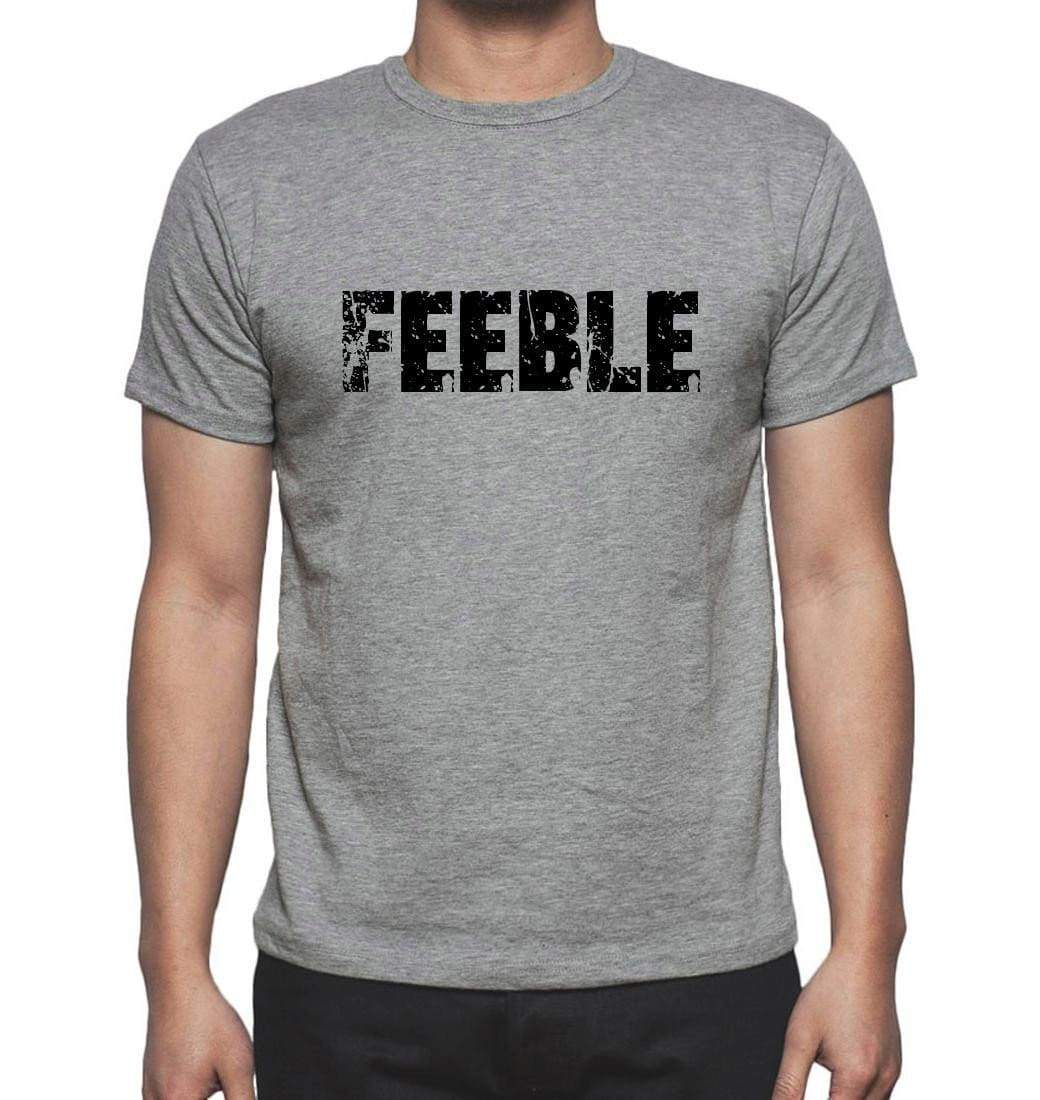Feeble Grey Mens Short Sleeve Round Neck T-Shirt 00018 - Grey / S - Casual