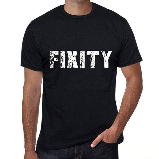 Fixity Mens Vintage T Shirt Black Birthday Gift 00554 - Black / Xs - Casual