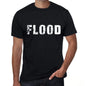 Flood Mens Retro T Shirt Black Birthday Gift 00553 - Black / Xs - Casual