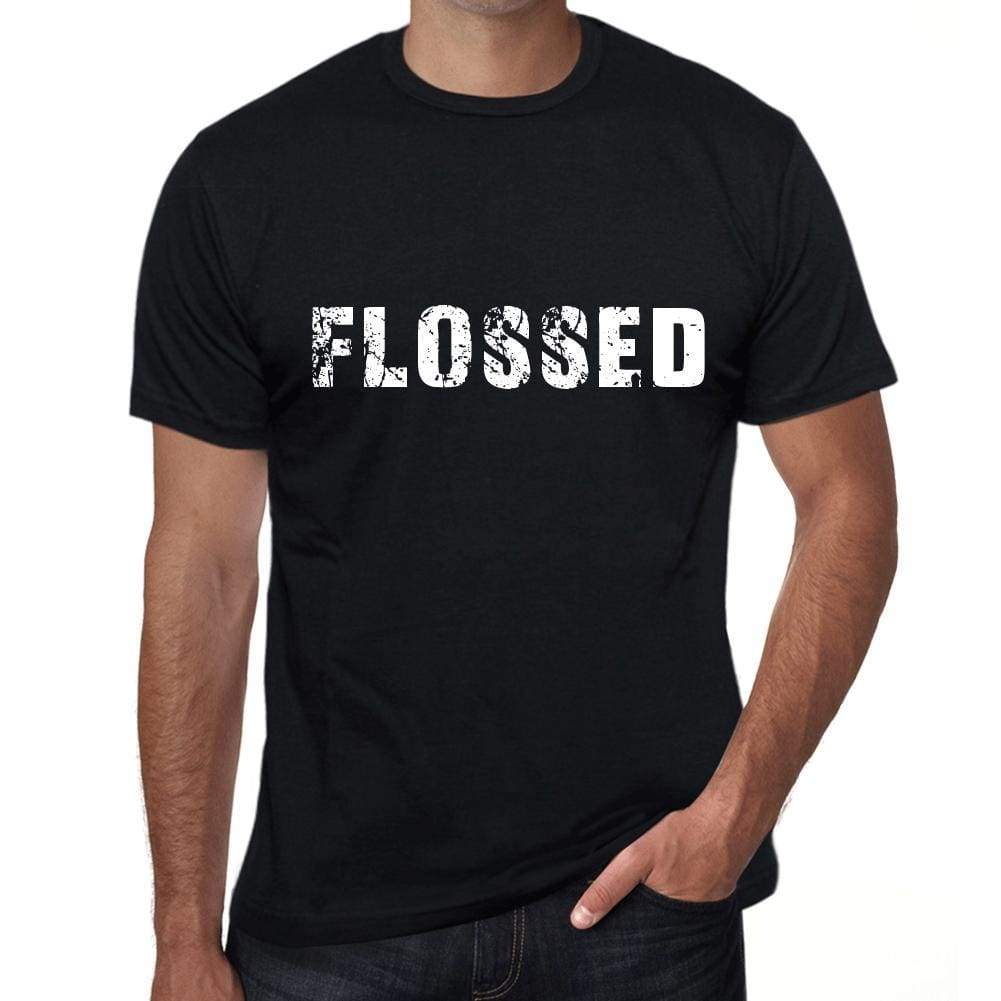 flossed Mens Vintage T shirt Black Birthday Gift 00555 - Ultrabasic