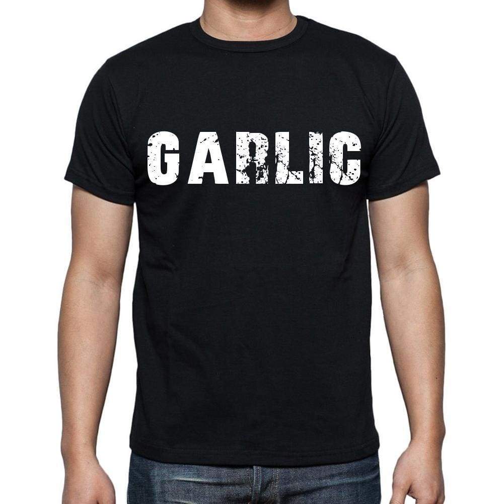 Garlic Mens Short Sleeve Round Neck T-Shirt Black T-Shirt En