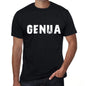 Genua Mens Retro T Shirt Black Birthday Gift 00553 - Black / Xs - Casual