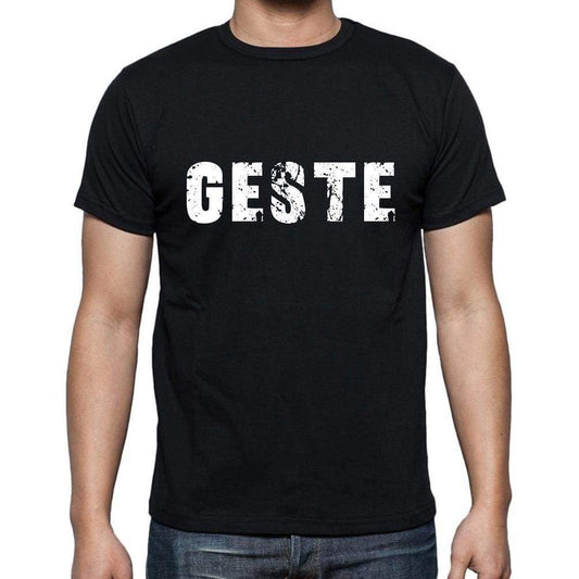 Geste French Dictionary Mens Short Sleeve Round Neck T-Shirt 00009 - Casual