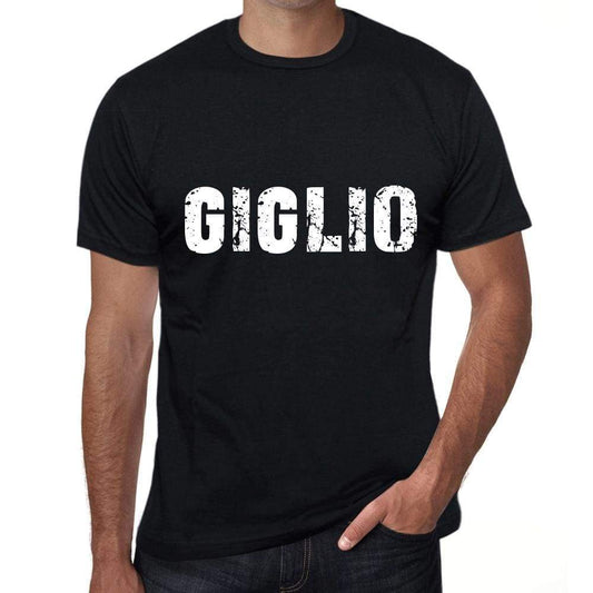 Giglio Mens T Shirt Black Birthday Gift 00551 - Black / Xs - Casual