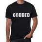 godded Mens Vintage T shirt Black Birthday Gift 00554 - Ultrabasic