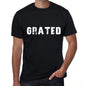 grated Mens Vintage T shirt Black Birthday Gift 00554 - Ultrabasic