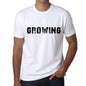 Growing Mens T Shirt White Birthday Gift 00552 - White / Xs - Casual