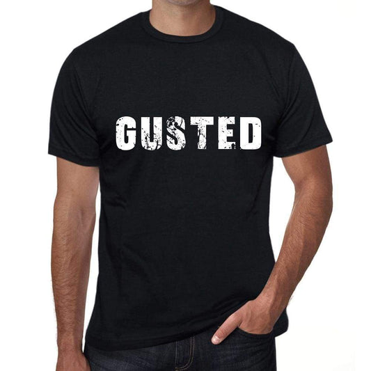 Gusted Mens Vintage T Shirt Black Birthday Gift 00554 - Black / Xs - Casual