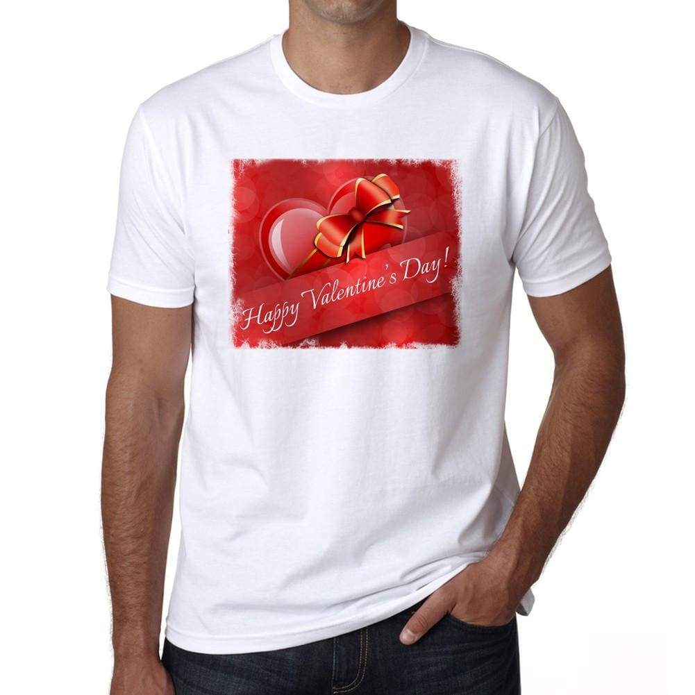 Happy Valentines Day 2 Mens Tee White 100% Cotton 00156