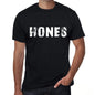 Hones Mens Retro T Shirt Black Birthday Gift 00553 - Black / Xs - Casual