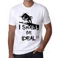 I Shall Be Ideal White Mens Short Sleeve Round Neck T-Shirt Gift T-Shirt 00369 - White / Xs - Casual