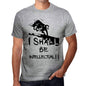 I Shall Be Intellectual Grey Mens Short Sleeve Round Neck T-Shirt Gift T-Shirt 00370 - Grey / S - Casual