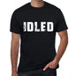 Idled Mens Retro T Shirt Black Birthday Gift 00553 - Black / Xs - Casual