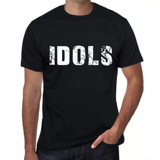 Idols Mens Retro T Shirt Black Birthday Gift 00553 - Black / Xs - Casual