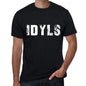 Idyls Mens Retro T Shirt Black Birthday Gift 00553 - Black / Xs - Casual